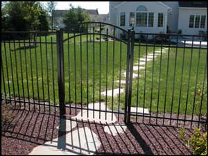 Arch top gate made to exact Jerith standard